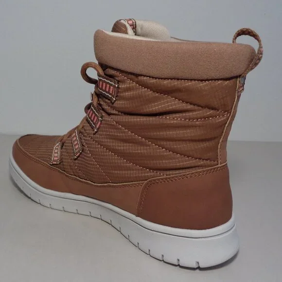 Ryka Size 6.5 Wide SENNA 3 Saddletan Fabric Boots New Women's Shoes - Picture 11 of 16